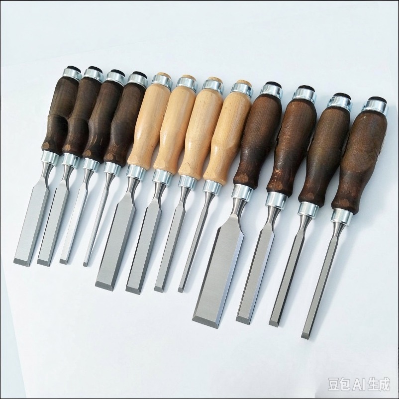 木工用ノミセット。頑丈な構造で、無垢材のほぞ穴や溝の切り出し - Wood Chisel Set のレビューと価格