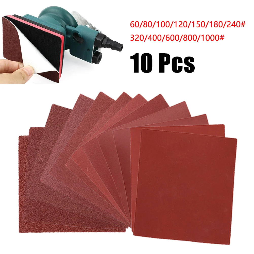 10 個サンドペーパー研削研磨壁家具車ボート 60 80 1 - Woodworking Wallpaper のレビューと価格