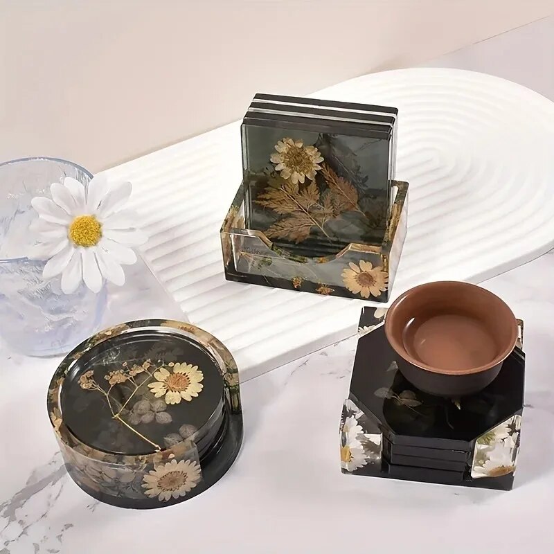 コースター樹脂モールドセットには、コースター収納ボックスモー - Woodworking Resin のレビューと価格